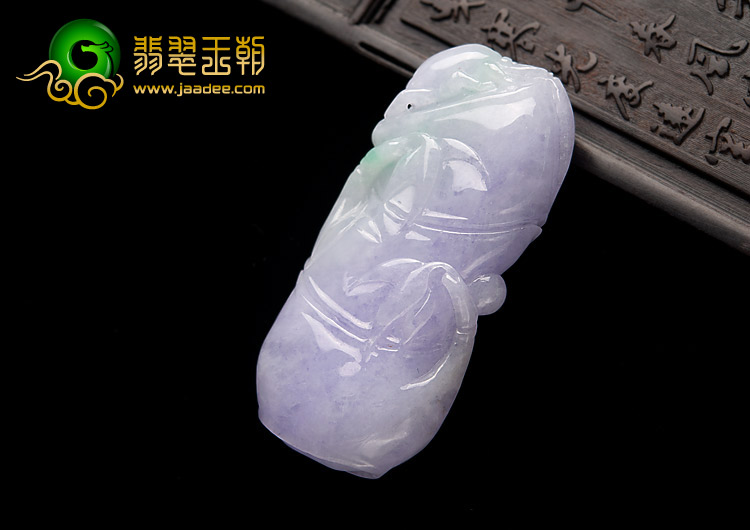 糯冰种春带彩缅甸翡翠A货节节高挂件