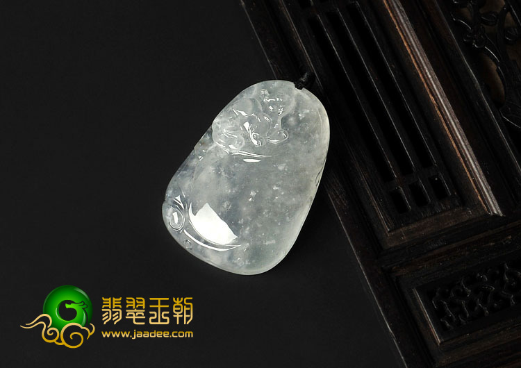 冰种缅甸翡翠A货貔貅挂件