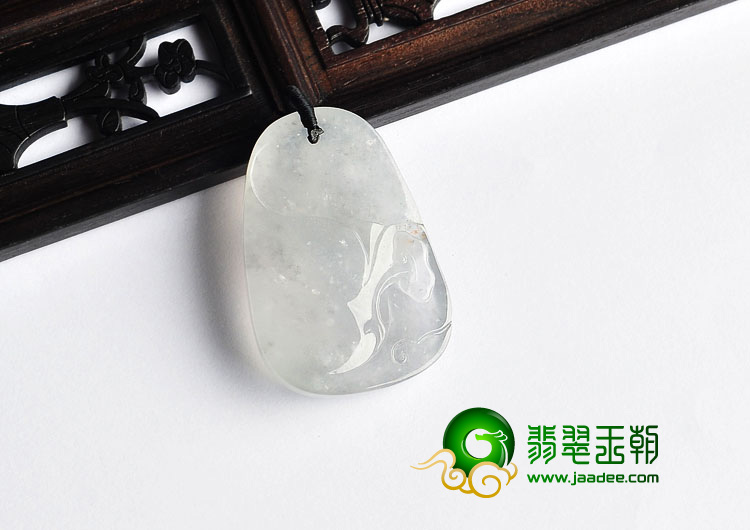 冰种缅甸翡翠A货貔貅挂件