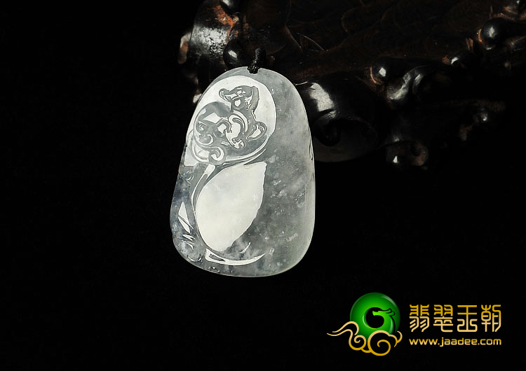 冰种缅甸翡翠A货貔貅挂件
