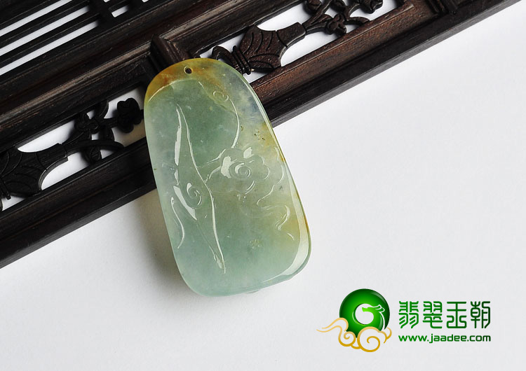 冰种黄翡缅甸翡翠A货望子成龙挂件