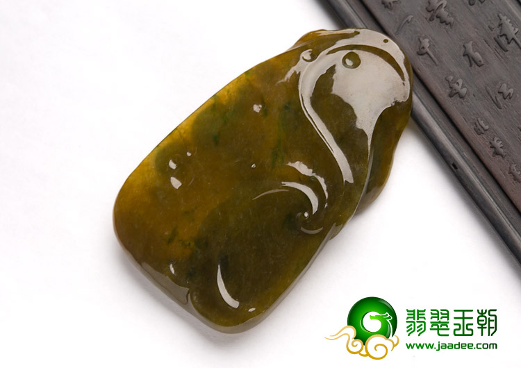 冰种三彩缅甸翡翠A货幻想挂件