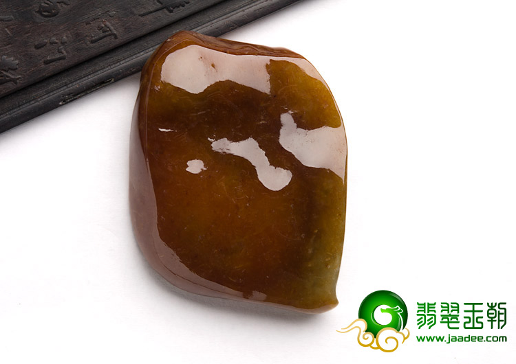 冰种褐红翡缅甸翡翠A货玉兰夫人挂件
