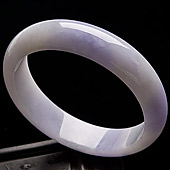 糯冰种紫罗兰缅甸翡翠A货手镯（58.4mm）