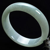 糯冰种晴水缅甸翡翠A货手镯（59.2mm）