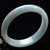 糯冰种晴水缅甸翡翠A货手镯（61mm）