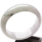 糯冰种晴水缅甸翡翠A货手镯（58.4mm）