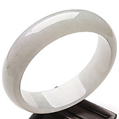糯冰种晴水缅甸翡翠A货手镯（57.4mm）