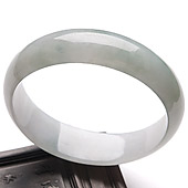 冰种晴水缅甸翡翠A货贵妃镯（57-52.3mm）