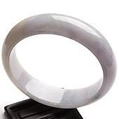 糯冰种紫罗兰缅甸翡翠A货手镯（58.4mm）