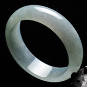 冰种晴水缅甸翡翠A货手镯（56.6mm）