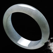 冰种晴水缅甸翡翠A货手镯（58.4mm）
