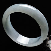 冰种晴水缅甸翡翠A货手镯（58.2mm）