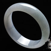 冰种晴水缅甸翡翠A货手镯（58.4mm）