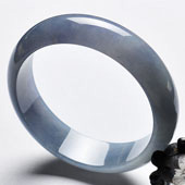 冰种紫罗兰缅甸翡翠A货手镯（58.8mm）