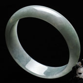 糯冰种晴水缅甸翡翠A货手镯（59mm）