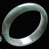 糯冰种晴水缅甸翡翠A货手镯（58.9mm）