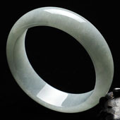 糯冰种晴水缅甸翡翠A货手镯（59.6mm）