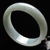 糯冰种晴水缅甸翡翠A货手镯（59.3mm）