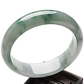 冰种飘花缅甸翡翠A货手镯（58.6mm）