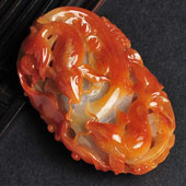 糯冰种红黄翡缅甸翡翠A货连年有余挂件