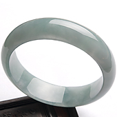 糯冰种晴水缅甸翡翠A货手镯（58.2mm）