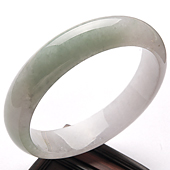 糯冰种晴水缅甸翡翠A货手镯（58.2mm）