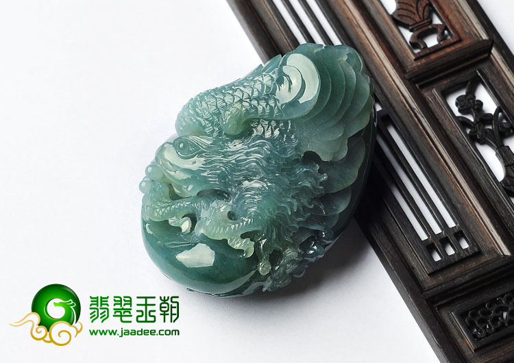 (超值推荐)冰种晴水缅甸翡翠A货大展宏图手玩件
