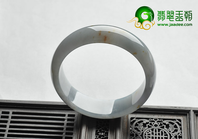 糯冰种晴水飘花缅甸翡翠A货手镯（60.5mm）