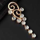 玻璃种缅甸翡翠A货镶玫瑰金胸坠（真钻）