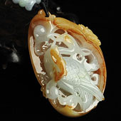 糯冰种黄翡缅甸翡翠A货一路连科挂件