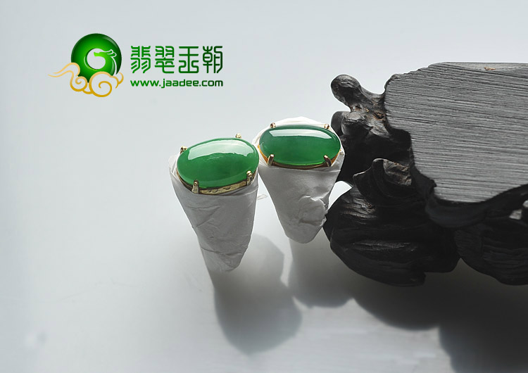 糯冰种阳绿缅甸翡翠A货戒面（一批走）