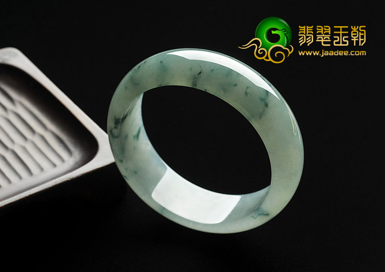 冰种晴水飘花缅甸翡翠A货手镯（56.6mm）