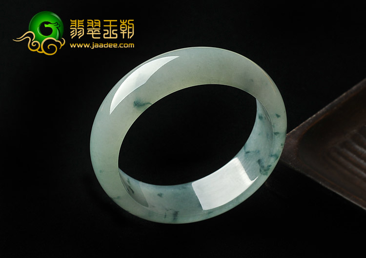 冰种晴水飘花缅甸翡翠A货手镯（56.6mm）