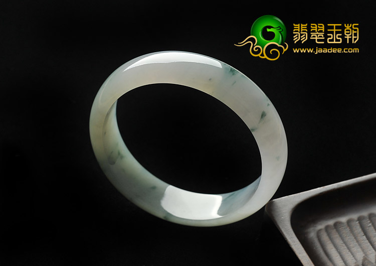 冰种飘花缅甸翡翠A货手镯（59.1mm）