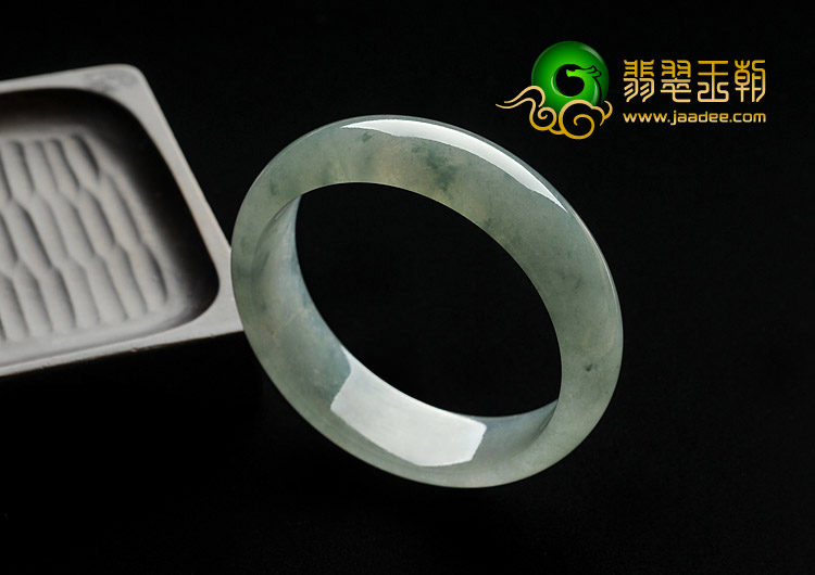 冰种晴水飘花缅甸翡翠A货手镯（57.9mm）