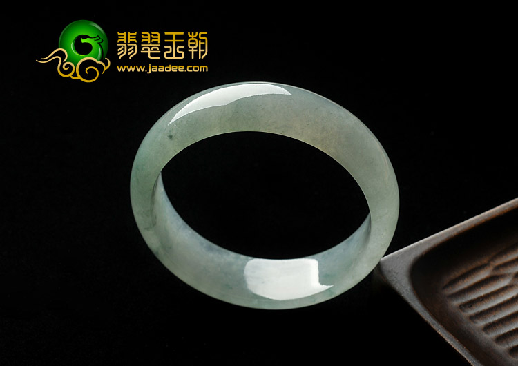 冰种晴水飘花缅甸翡翠A货手镯（57.9mm）