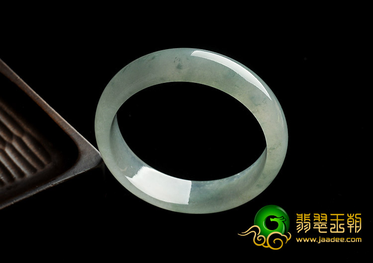 冰种晴水飘花缅甸翡翠A货手镯（56.1mm）