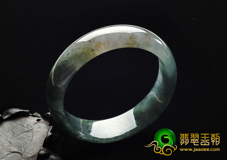 冰种油青缅甸翡翠A货手镯（59.9mm）