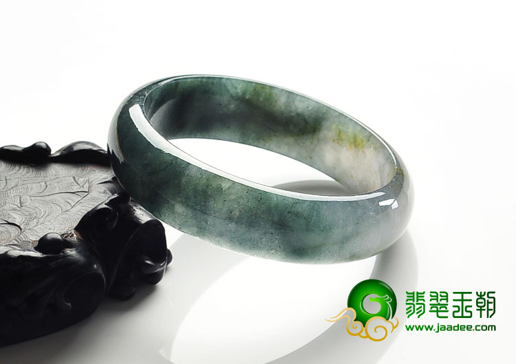 冰种油青缅甸翡翠A货手镯（59.9mm）