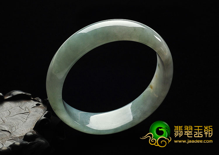 冰种晴水缅甸翡翠A货手镯（58.4mm）