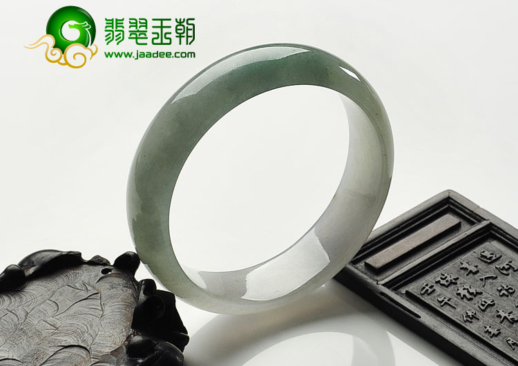 冰种晴水缅甸翡翠A货手镯（56.3mm）
