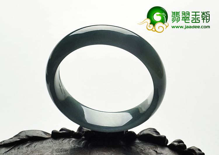 冰种油青缅甸翡翠A货手镯（58.6mm）