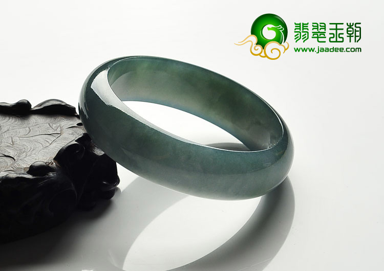 冰种油青缅甸翡翠A货手镯（58.6mm）