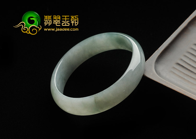 糯冰种飘花缅甸翡翠A货贵妃镯（57-51.6mm）