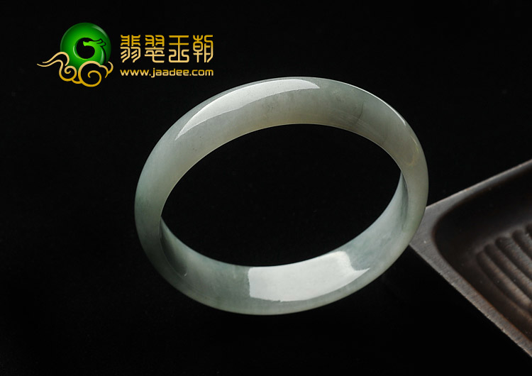 糯冰种飘花缅甸翡翠A货贵妃镯（57-51.6mm）