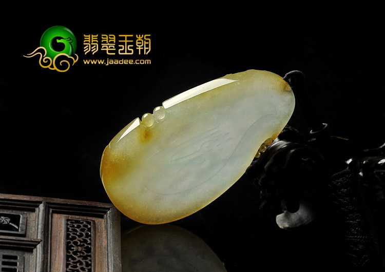 冰种黄翡缅甸翡翠A货观音挂件