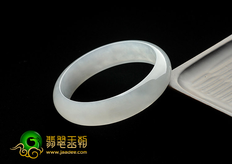 冰种淡晴水缅甸翡翠A货手镯（58.9mm）