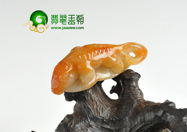 糯冰种红黄翡缅甸翡翠A货今非昔比挂件