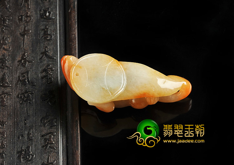 糯冰种红黄翡缅甸翡翠A货今非昔比挂件